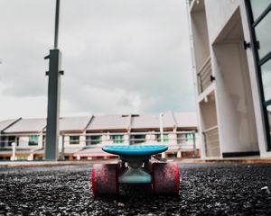 Preview wallpaper skateboard, board, wheels, close-up