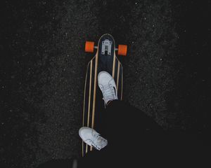 Preview wallpaper skateboard, legs, sport