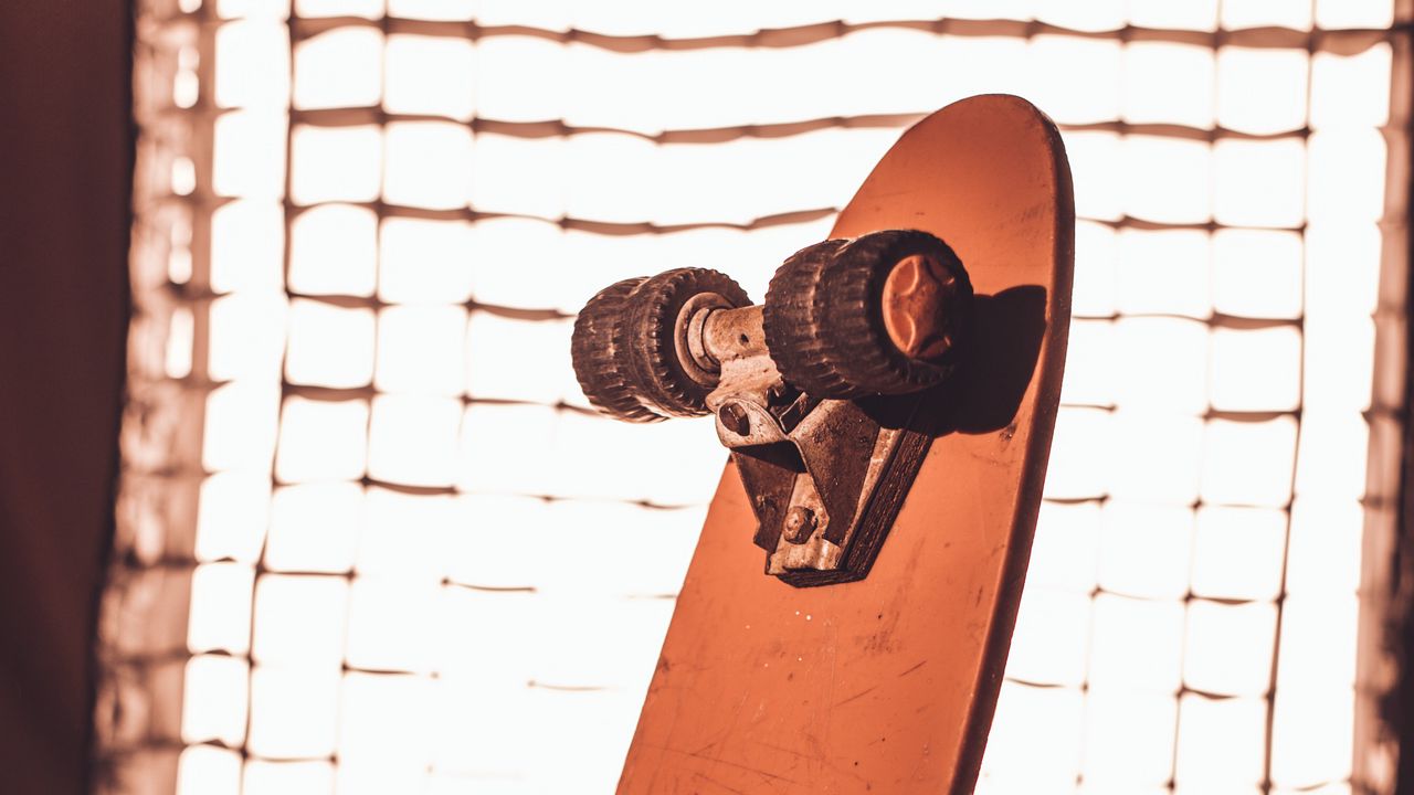 Wallpaper skateboard, skate, brown