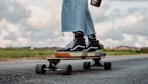 Preview wallpaper skateboard, skate, skater, legs