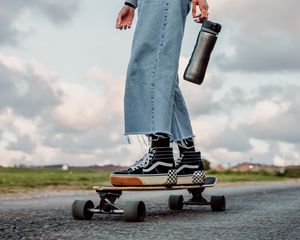 Preview wallpaper skateboard, skate, skater, legs