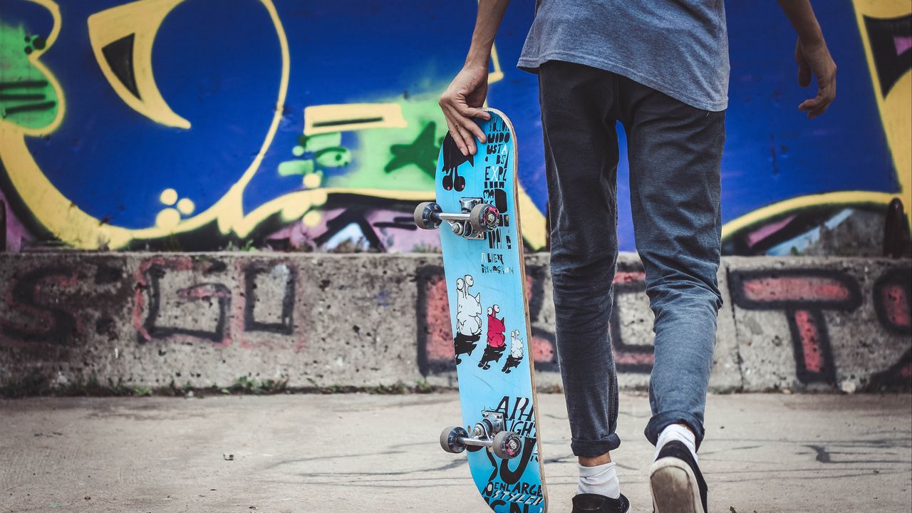 Wallpaper skateboard, skateboarder, hobby