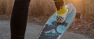 Preview wallpaper skateboard, skater, legs, style