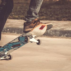 Preview wallpaper skateboard, sneakers, sports
