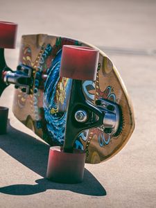 Preview wallpaper skateboard, wheels, board, shadow