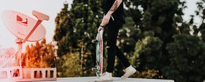 Preview wallpaper skateboarder, skate, tattoos, boy