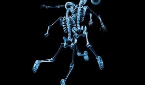 Preview wallpaper skeletons, ball, football, x-ray, picture