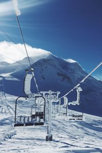 Preview wallpaper ski lift, mountains, snow