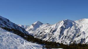 Preview wallpaper ski resort, peaks, snow, landscape