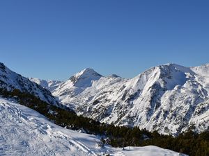 Preview wallpaper ski resort, peaks, snow, landscape