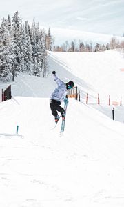 Preview wallpaper skier, ski, jump, stunt, extreme