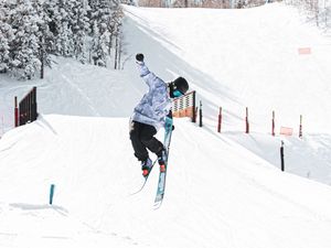 Preview wallpaper skier, ski, jump, stunt, extreme