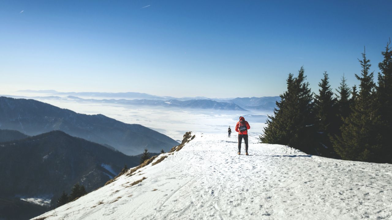Wallpaper skiers, mountains, snow