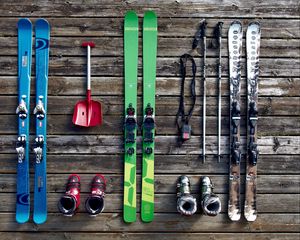 Preview wallpaper skis, equipment, boots
