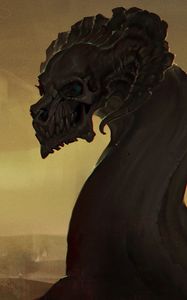 Preview wallpaper skull, art, creature, spooky