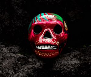 Preview wallpaper skull, art, paint
