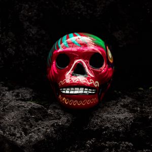 Preview wallpaper skull, art, paint