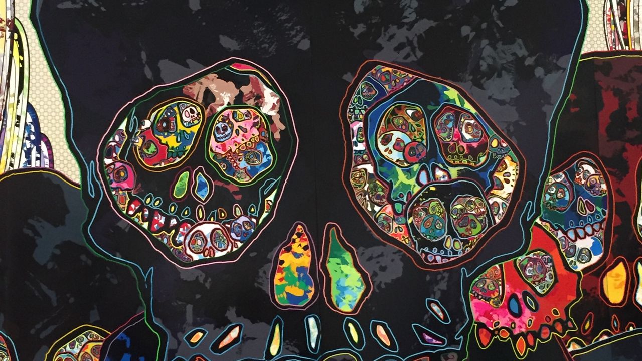 Wallpaper skull, art, skulls, colorful