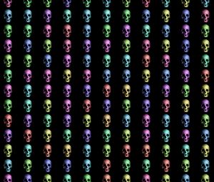 Preview wallpaper skull, colorful, texture