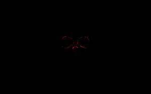 Preview wallpaper skull, dark, red, black, darkness