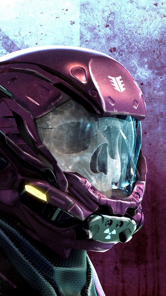 540x960 Wallpaper skull, helmet, art, robot