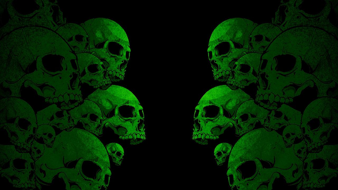 Wallpaper skull, paint, color, background