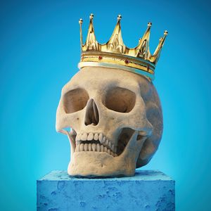 Preview wallpaper skull, teeth, art, crown