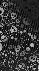 Preview wallpaper skull, texture, background, shadow