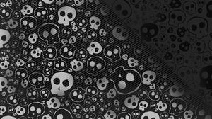 Preview wallpaper skull, texture, background, shadow