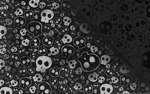 Preview wallpaper skull, texture, background, shadow