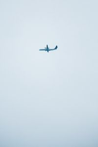 Preview wallpaper sky, airplane, minimalism, gray