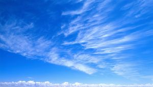 Preview wallpaper sky, blue, white, clouds, tenderness