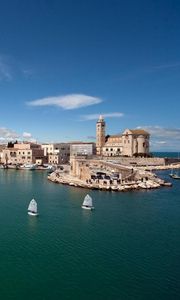 Preview wallpaper sky, buildings, architecture, home, water, boats