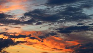 Preview wallpaper sky, cloud, sunset, evening