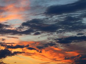 Preview wallpaper sky, cloud, sunset, evening