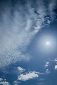 Preview wallpaper sky, clouds, blue, halo, sun