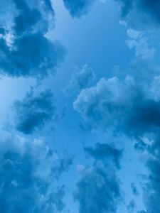 Preview wallpaper sky, clouds, blue, height, atmosphere