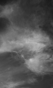 Preview wallpaper sky, clouds, bw, gray