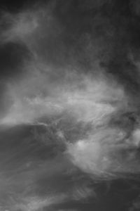 Preview wallpaper sky, clouds, bw, gray