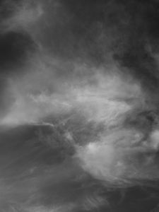 Preview wallpaper sky, clouds, bw, gray