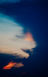 Preview wallpaper sky, clouds, dark, twilight, evening