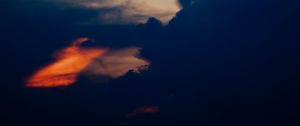 Preview wallpaper sky, clouds, dark, twilight, evening