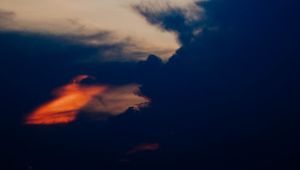 Preview wallpaper sky, clouds, dark, twilight, evening