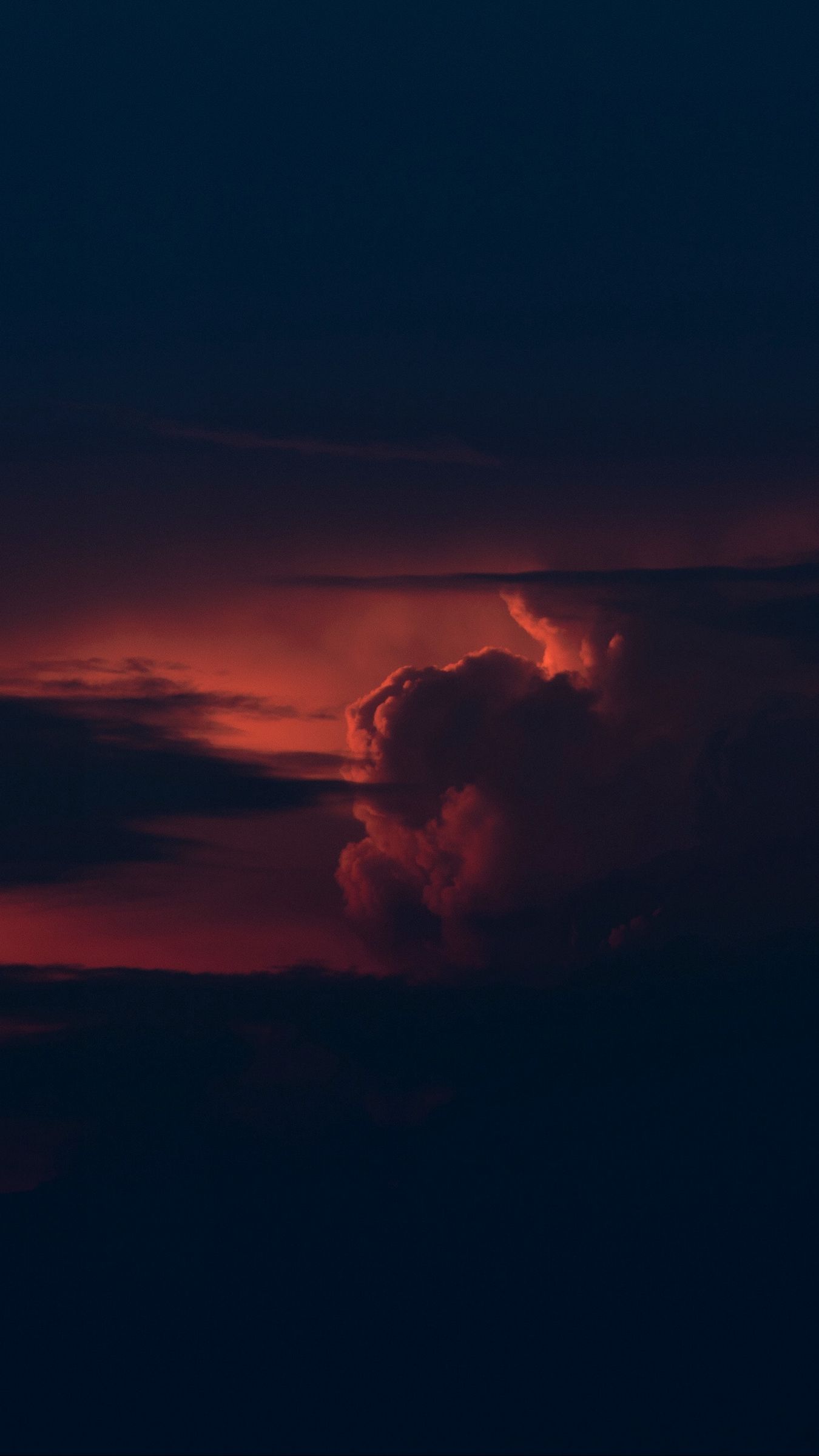 Download wallpaper 1350x2400 sky, clouds, dark, twilight, evening ...