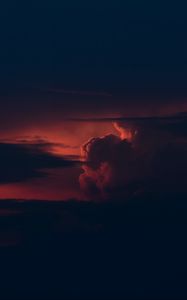 Preview wallpaper sky, clouds, dark, twilight, evening