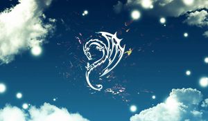 Preview wallpaper sky, clouds, dragon