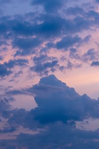 Preview wallpaper sky, clouds, dusk, evening, sunset