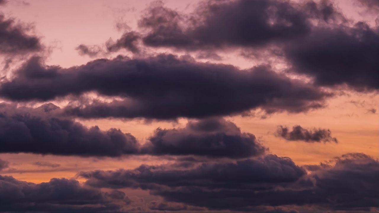 Wallpaper sky, clouds, dusk