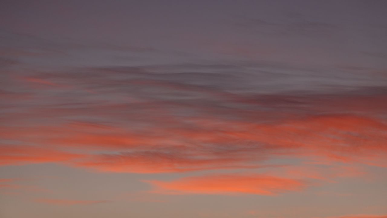 Wallpaper sky, clouds, dusk, pink