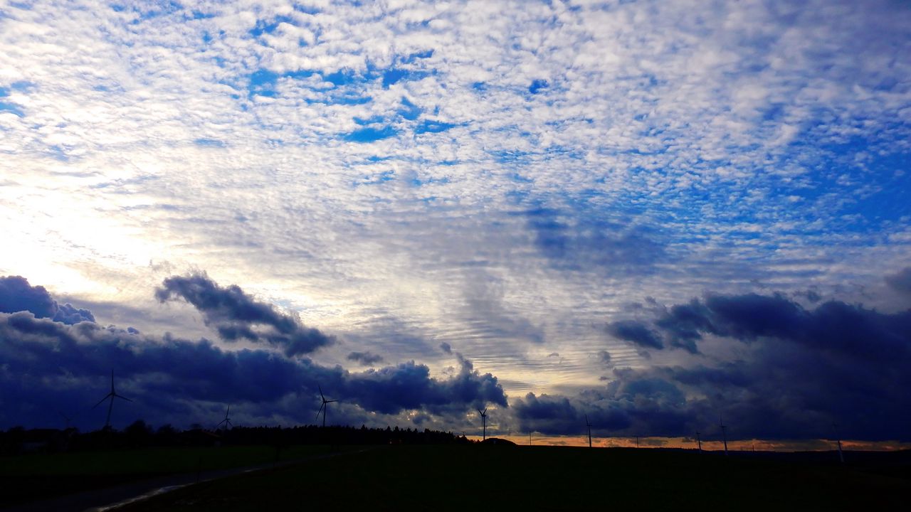 Wallpaper sky, clouds, evening